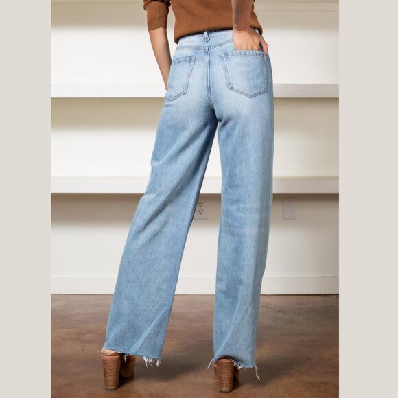 Blank NYC The Franklin Ribcage Wide Leg Jeans - NEW - Picture 4 of 6